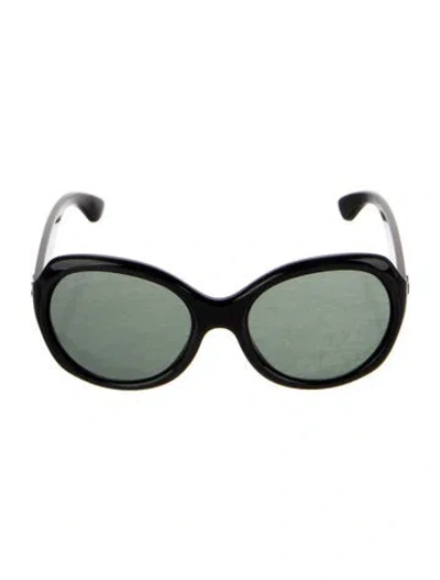 Pre-owned Ray Ban Cat-eye Tinted Sunglasses In Black