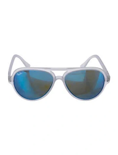 Pre-owned Ray Ban Cats 5000 Aviator Sunglasses In Black