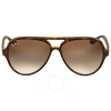 Ray Ban Cats 5000 Classic Light Brown Gradient Aviator Unisex Sunglasses Rb4125 710/51 59 In Brown
