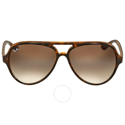 Ray Ban Cats 5000 Classic Light Brown Gradient Aviator Unisex Sunglasses Rb4125 710/51 59