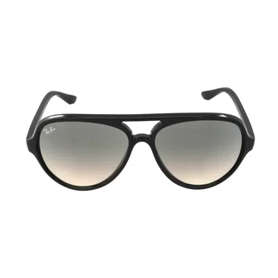 Ray Ban Cats 5000 Classic Light Grey Gradient Aviator Unisex Sunglasses Rb4125 601/32 59 In Black