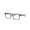 Ray Ban Chad Optics Bio-based Eyeglasses Transparent Grey Frame Clear Lenses Polarized 54-22 In Transparent Grey