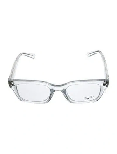 Pre-owned Ray Ban Chad Square Eyeglasses In Transparent
