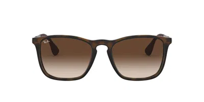 Ray Ban Chris Square Frame Sunglasses In 856/13