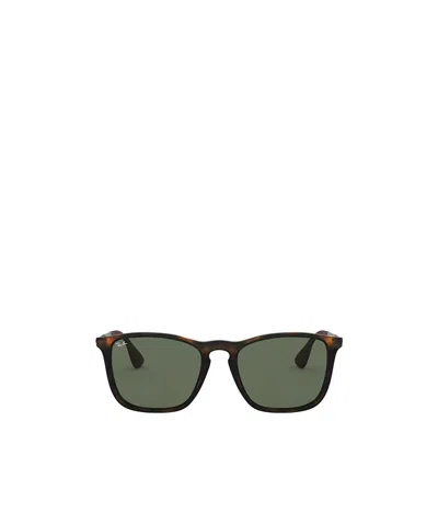 Ray Ban Chris Square Frame Sunglasses In Green