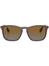 Ray Ban Chris Wayfarer-frame Sunglasses In Braun