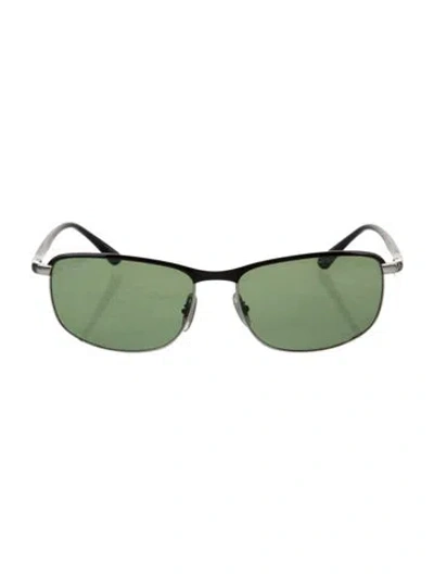 Pre-owned Ray Ban Chromance Aviator Sunglasses In Metallic/silver