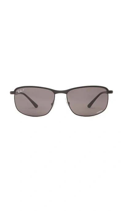 RAY BAN CHROMANCE RECTANGULAR SUNGLASSES