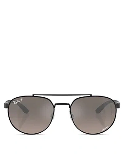 Ray Ban Ray-ban Chromance Round Sunglasses, 56mm In Brown