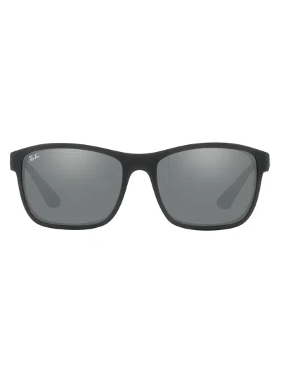 Ray Ban Chromance Wayfarer-frame Sunglasss In Black