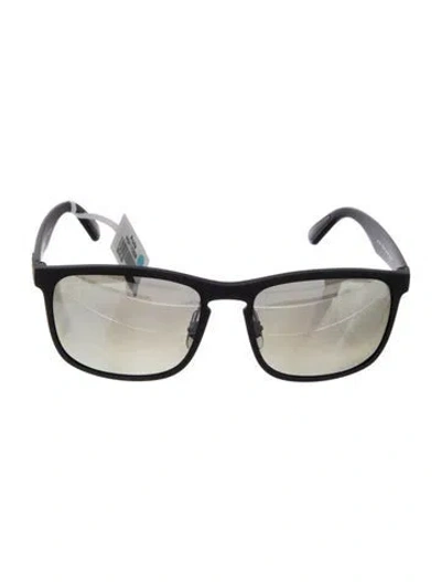 Pre-owned Ray Ban Chromance Wayfarer Sunglasses In Black