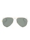 Ray Ban Classic Aviator-frame Sunglasses In Gold