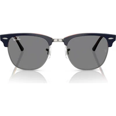Ray Ban Ray-ban Classic Clubmaster 49mm Optical Glasses In Grey Red