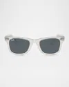 Ray Ban Ray-ban 52mm Square Sunglasses In Light Blue