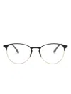 Ray Ban Clear-lens Wayfarer Glasses In Black
