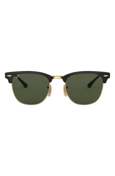 Ray Ban Clubmaster Metal Green Square Unisex Sunglasses Rb3716 187 51 In Multi