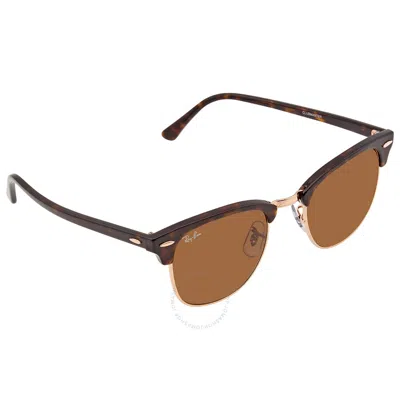 Ray Ban Clubmaster Classic Brown Classic B-15 Square Unisex Sunglasses Rb3016 130933 51
