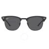Ray Ban Clubmaster Dark Grey Square Unisex Sunglasses Rb3016 1367b1 49 In Black / Dark / Grey