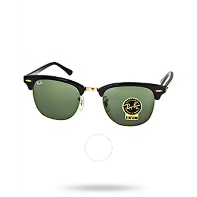 Ray Ban Clubmaster Classic Green Unisex Sunglasses Rb3016 W0365 51 In Black