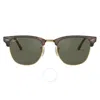 Ray Ban Clubmaster Tortoiseshell Sunglasses In Red   / Green