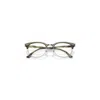 Ray Ban Clubmaster Eyeglasses Striped Green Havana Frame Demo Lens Lenses Polarized 51-21