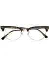 Ray Ban Clubmaster Glasses In Brown