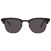 Ray Ban Clubmaster Marble Dark Grey Square Unisex Sunglasses Rb3016 1305b1 51 In Black