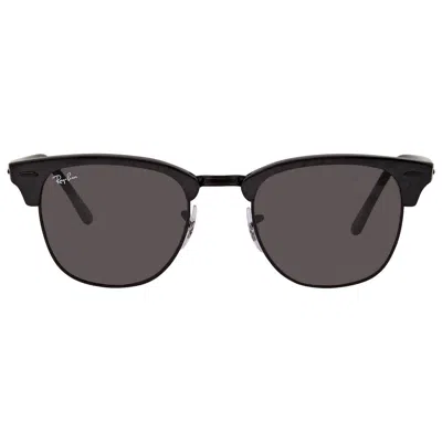 Ray Ban Clubmaster Marble Dark Grey Square Unisex Sunglasses Rb3016 1305b1 51 In Black