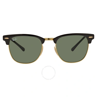 Ray Ban Clubmaster Metal Green Square Unisex Sunglasses Rb3716 187 51 In Green Classic
