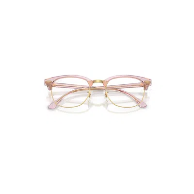 Ray Ban Clubmaster Optics Change Eyeglasses Photo Waves Purple Frame Clear Lenses Polarized 51-21
