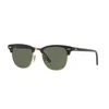 Ray Ban Clubmaster Rb3016 W0365 Sunglasses In Black