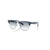 Ray Ban Clubmaster Reverse Sonnenbrillen Dunkelblau Transparent Fassung Blau Glas 51-21 In Dunkelblau Transparent