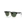 Ray Ban Clubmaster Reverse Sunglasses Black Frame Green Lenses 54-21 In Schwarz