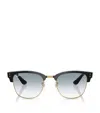 Ray Ban Clubmaster Reverse Square Sunglasses In Black