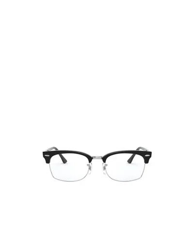 Ray Ban Ray-ban Clubmaster Square Optics Glasses In Black