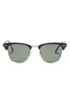 Ray Ban Rb3716 Square-frame Sunglasses In Black