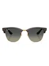 Ray Ban Clubmaster Rb3016 W0365 Sunglasses In Multi