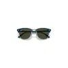 Ray Ban Clubmaster Sunglasses Petroleum Green Frame Green Lenses 51-21