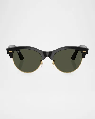 Ray Ban Clubmaster Way Plastic Square Sunglasses In Black
