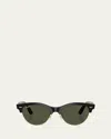 Ray Ban Rb2242 Wayfarer Oval Sunglasses In Green2