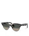 Ray Ban Ray-ban Clubmaster Way Round Sunglasses, 54mm In Gray Gradient