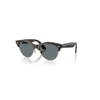 Ray Ban Clubmaster Way Sonnenbrillen Havana Rot Fassung Blau Glas Polarisiert 51-19 In Havana Rot