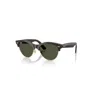 Ray Ban Sunglasses Unisex Clubmaster Way - Red Havana Frame Green Lenses 54-19 In Havana Rot