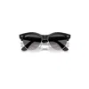 Ray Ban Clubmaster Way Sunglasses Black Frame Grey Lenses Polarized 51-19 In Black