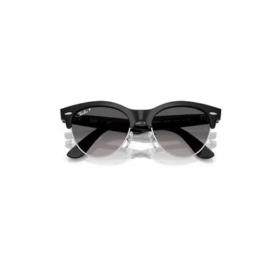 Ray Ban Clubmaster Way Sunglasses Black Frame Grey Lenses Polarized 51-19
