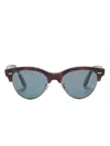 Ray Ban Clubmaster Way Sunglasses In Brown