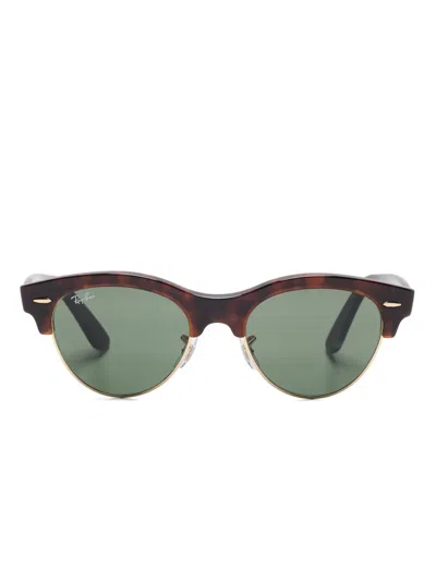 Ray Ban Clubmaster Way Sunglasses In Brown