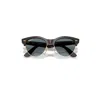 Ray Ban Clubmaster Way Sunglasses Red Havana Frame Blue Lenses Polarized 54-19 In Red Havana