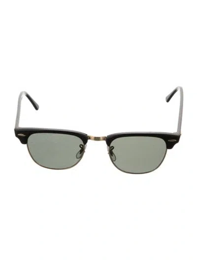 Pre-owned Ray Ban Clubmaster Wayfarer Sunglasses In Black