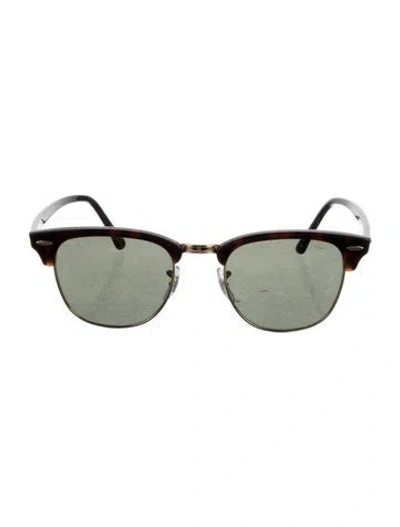Pre-owned Ray Ban Clubmaster Wayfarer Sunglasses In Black